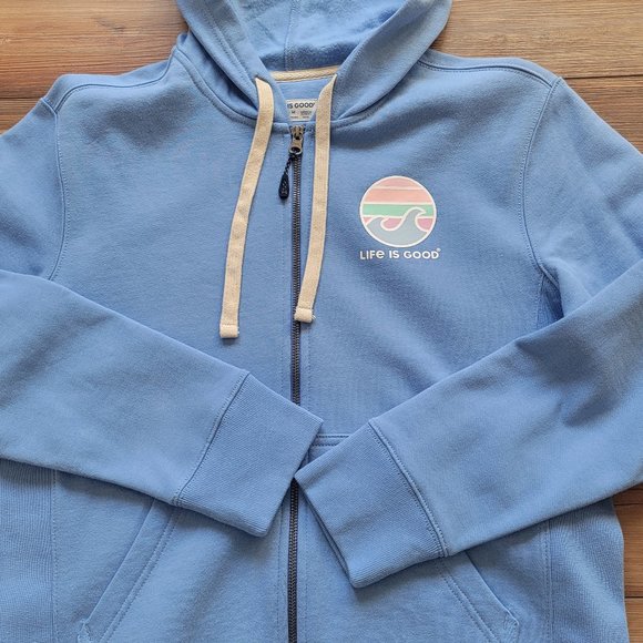Life is Good W's Colorful Wave Simply True Fleece Zip Hoodie - Picture 3 of 9